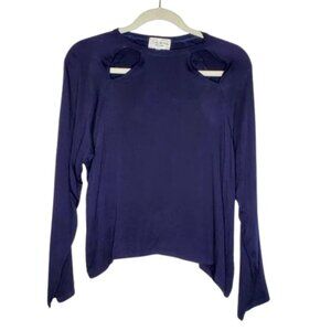 Feel the Piece Navy Blouse